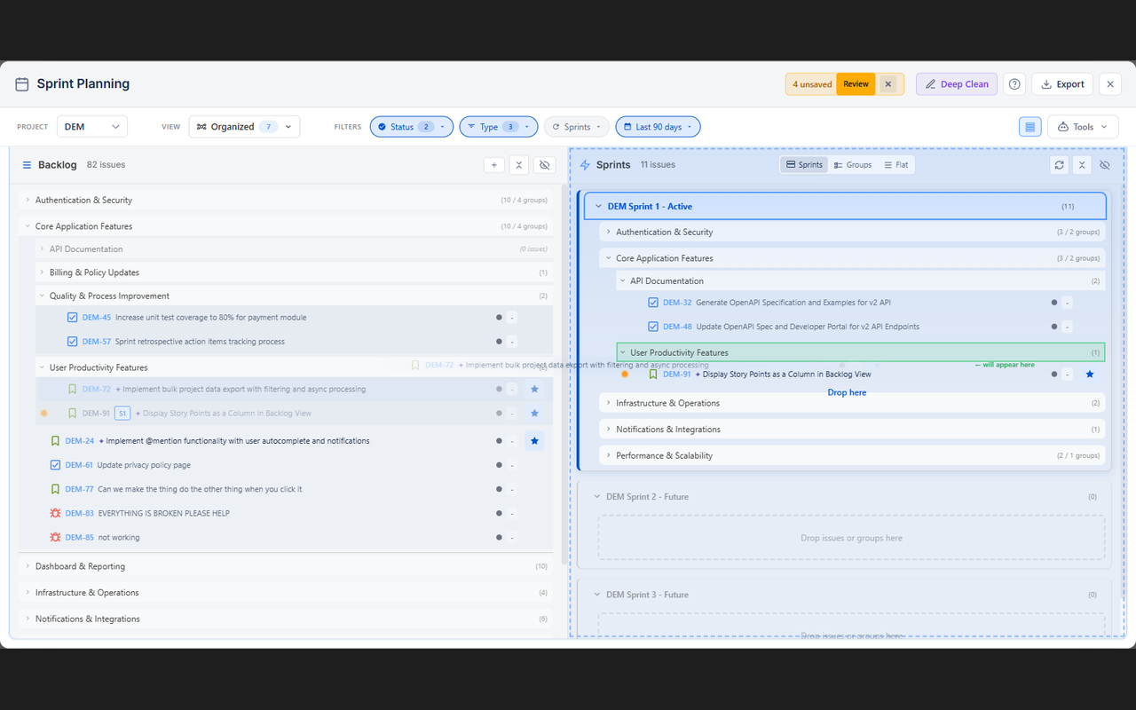 AI-powered sprint planning